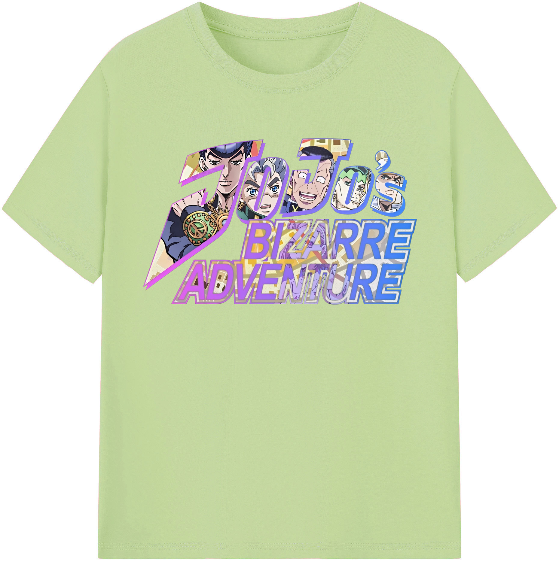 （画像用） ジョジョの奇妙な冒険 JoJo's Bizarre Adventure 綿100％半袖Tシャツ（フロントプリント）